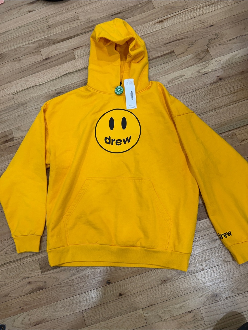 DREW Yellow Smiley Logo Crewneck Hoodie